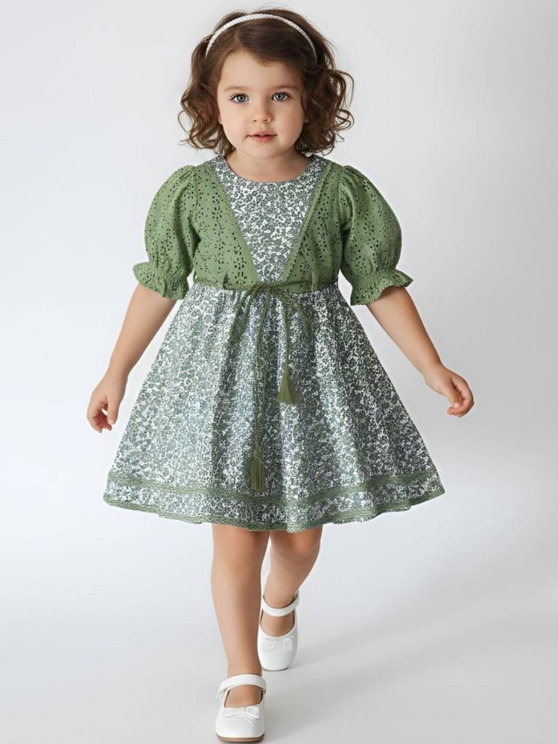 Bella Moda Girls Midi/Knee Length Casual Dress