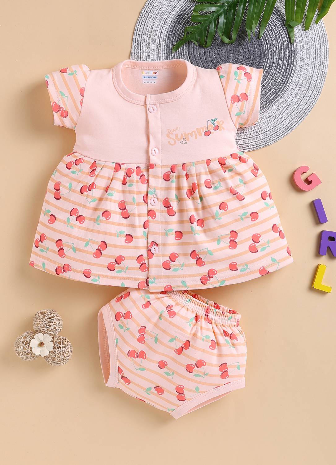BUMZEE Baby Girls Above Knee Casual Dress