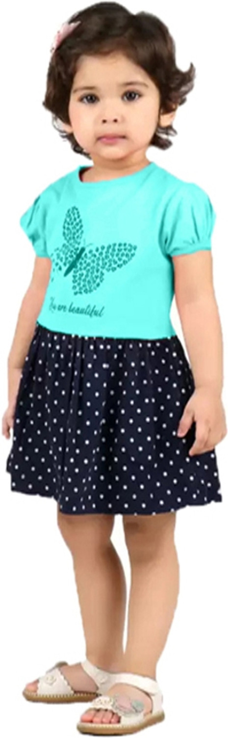 Image of Cute N Tight Indi Baby Girls Midi /Knee Length Casual Dress