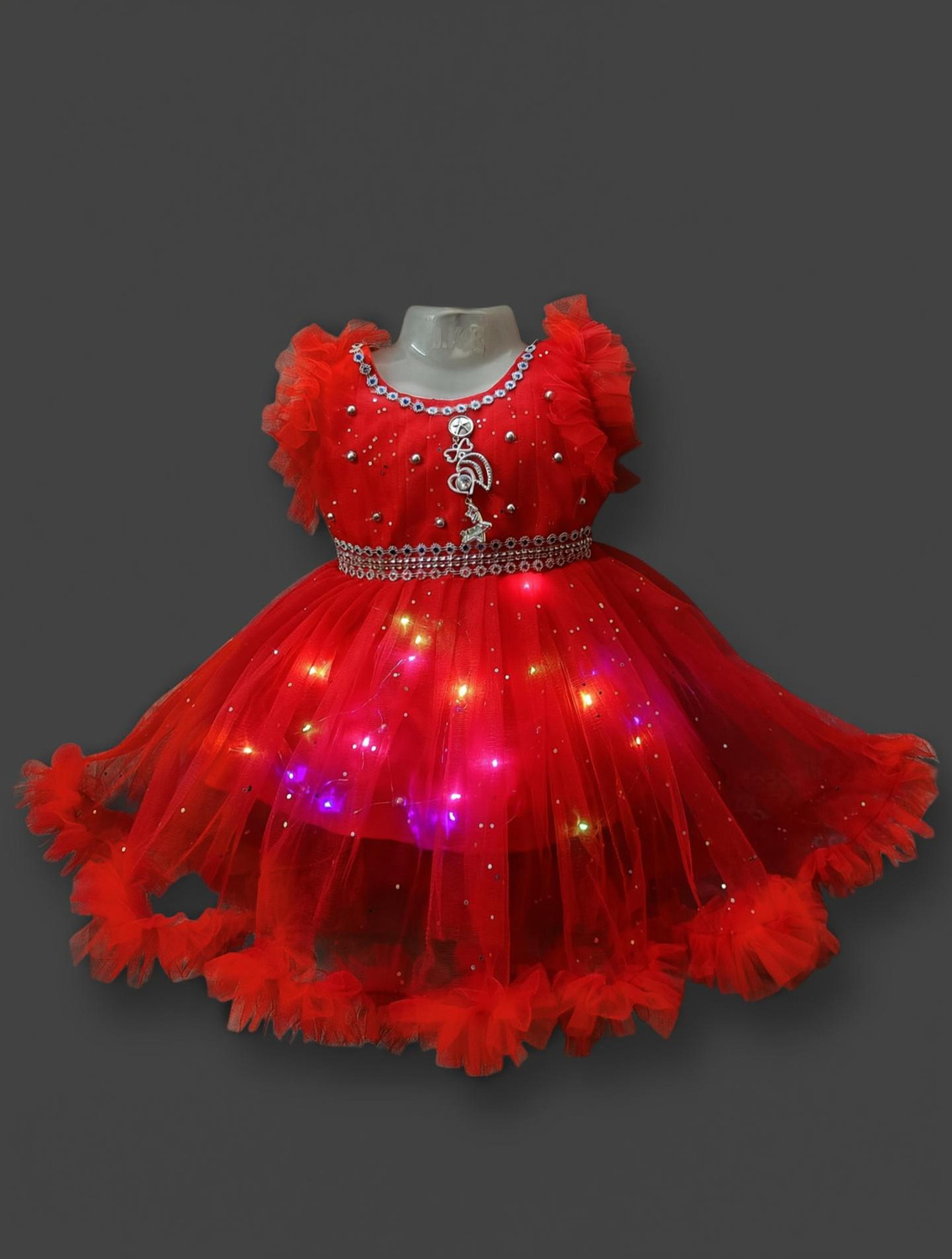 Image of Rayhanfashion Baby Girls Above Knee Party Dress