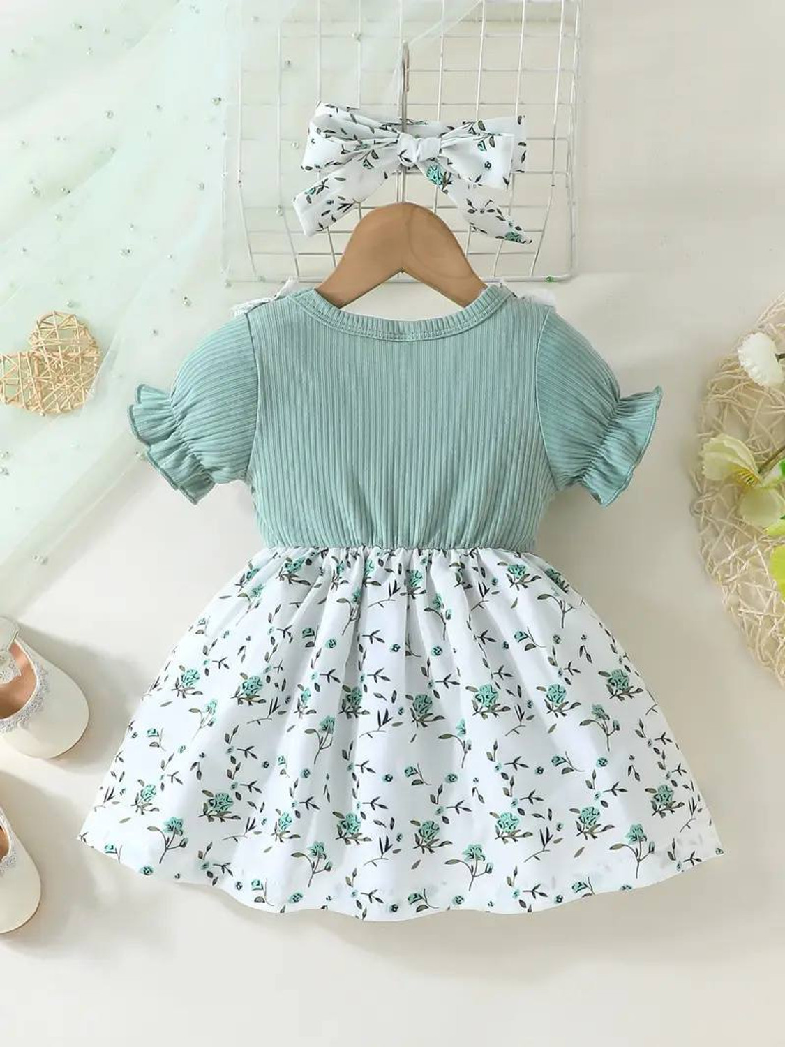 Image of shopivatestore Baby Girls Midi /Knee Length Casual Dress