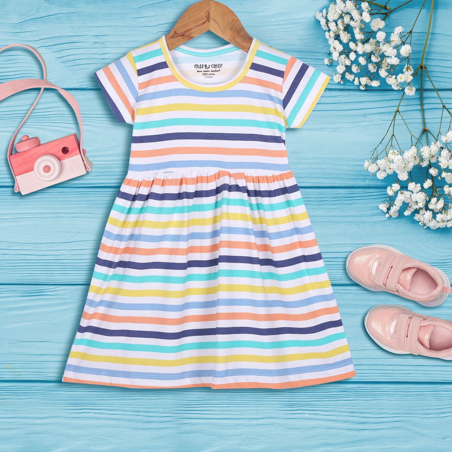Image of Miss & Chief Girls Midi /Knee Length Casual Dress