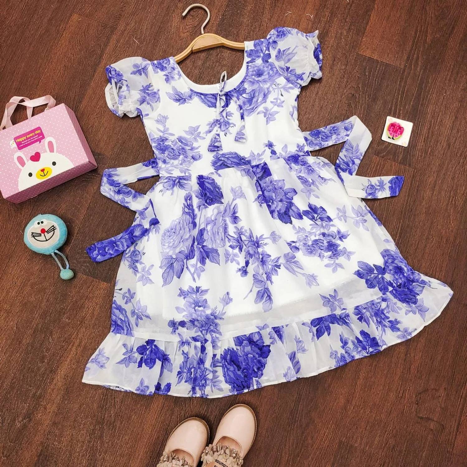 Aabhilasha Girls Below Knee Party Dress