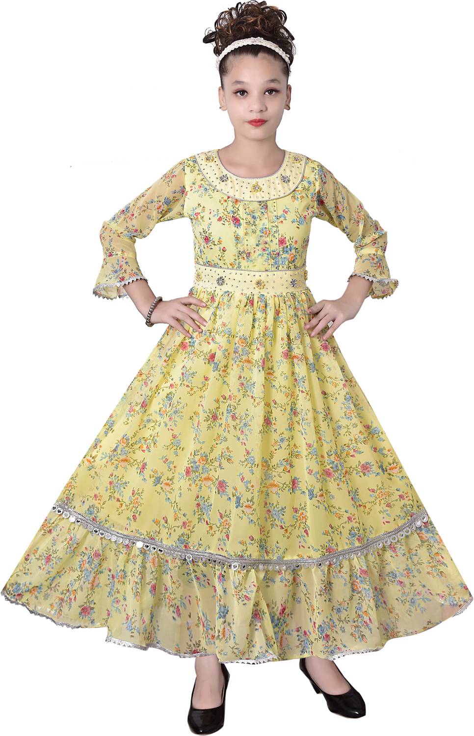 PRENA FASHION Girls Maxi/Full Length Party Dress
