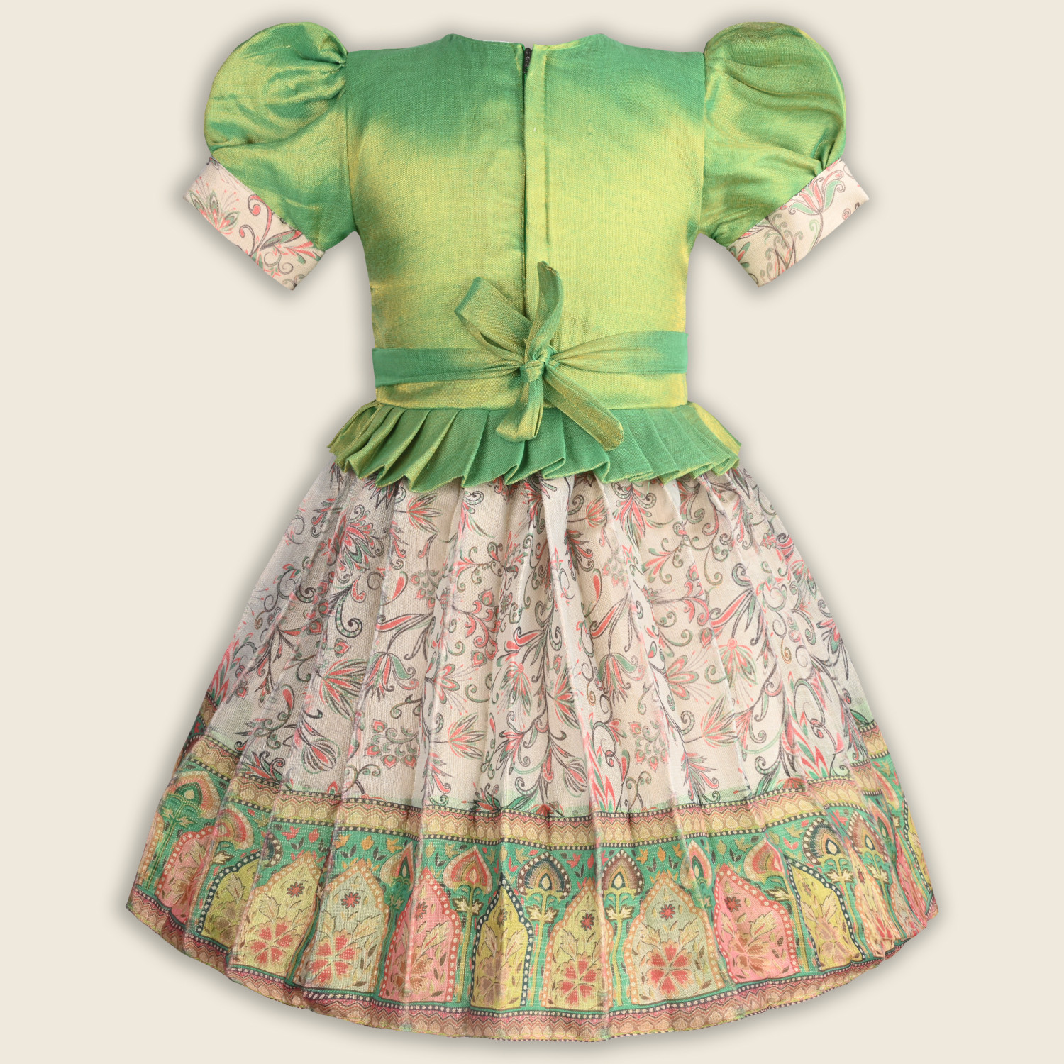 Image of Wishkaro Girls Midi /Knee Length Festive /Wedding Dress