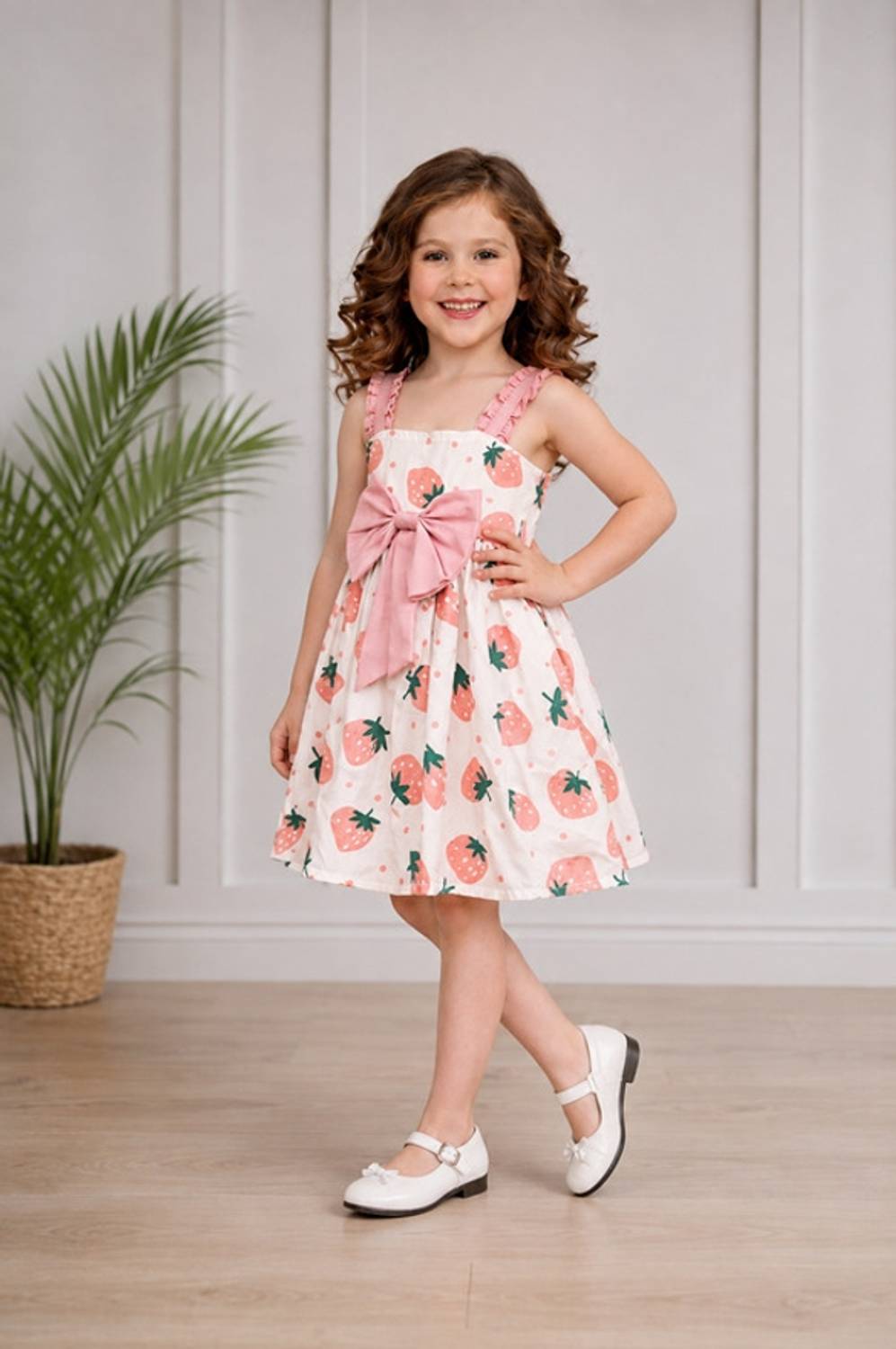 AKD FASHION Indi Baby Girls Midi/Knee Length Casual Dress