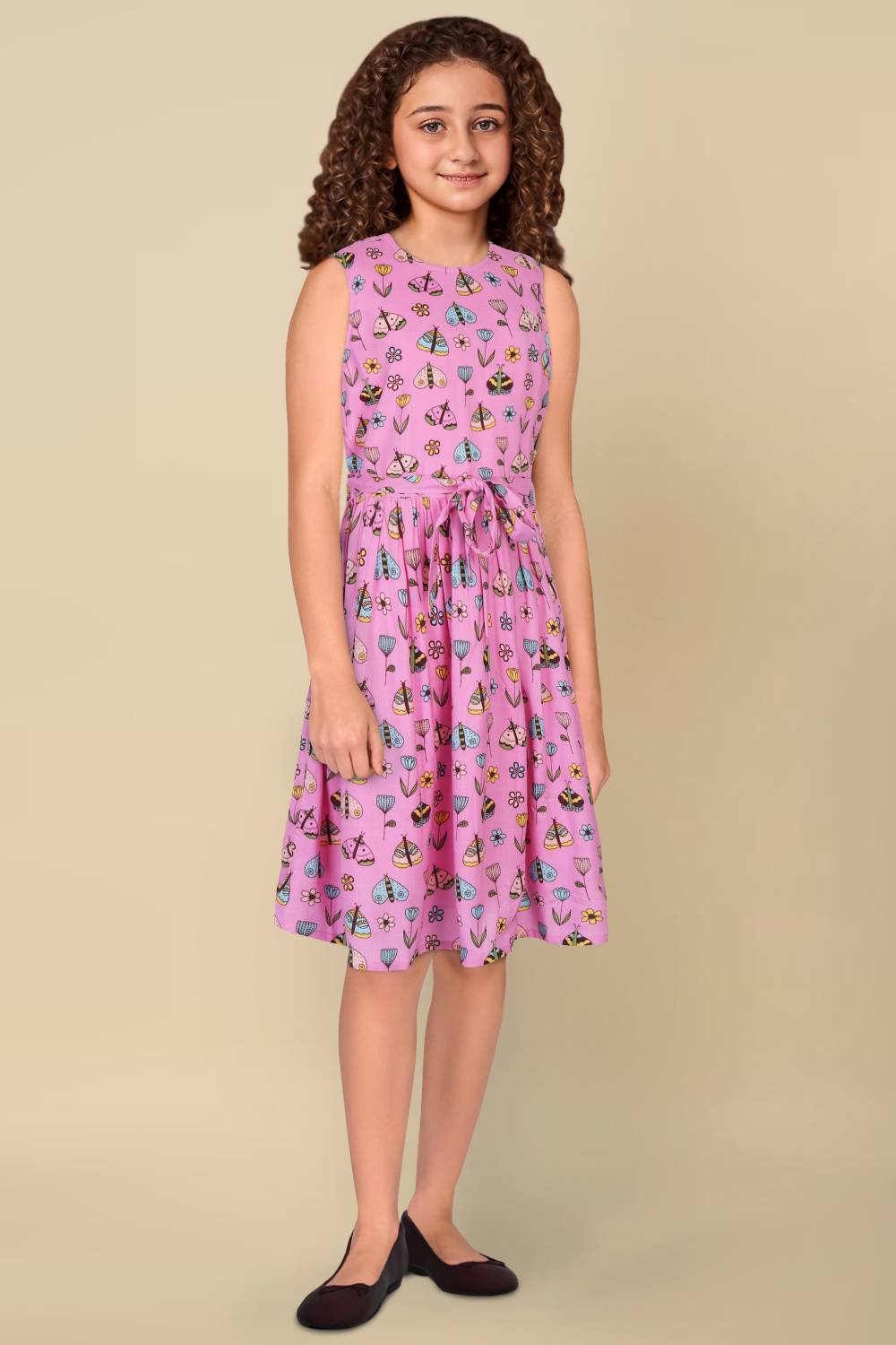 Allen Solly Girls Midi/Knee Length Casual Dress