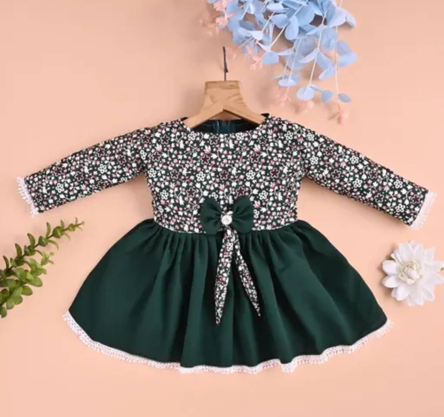 Ababil Baby Girls Below Knee Casual Dress
