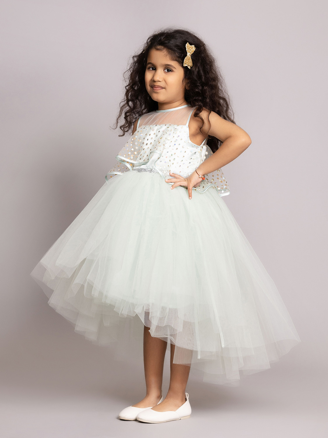 Image of Toy Balloon Kids Girls Midi /Knee Length Party Dress