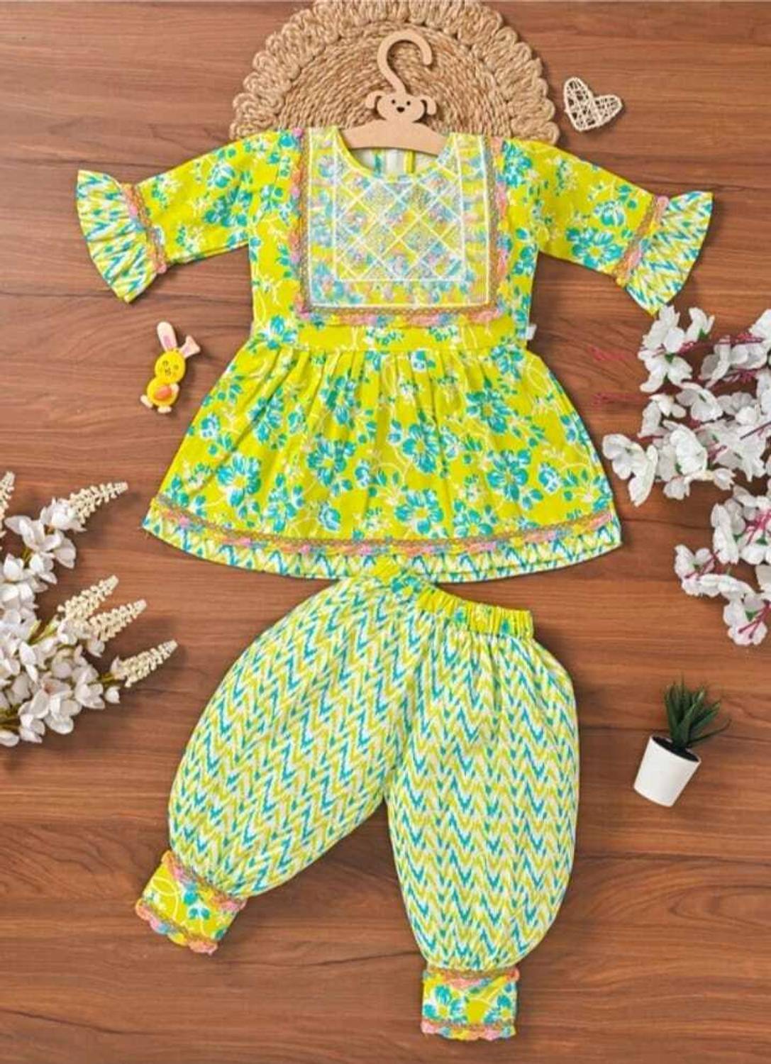 aliza fashion Girls Festive & Party Kurta and Dhoti Pant Set