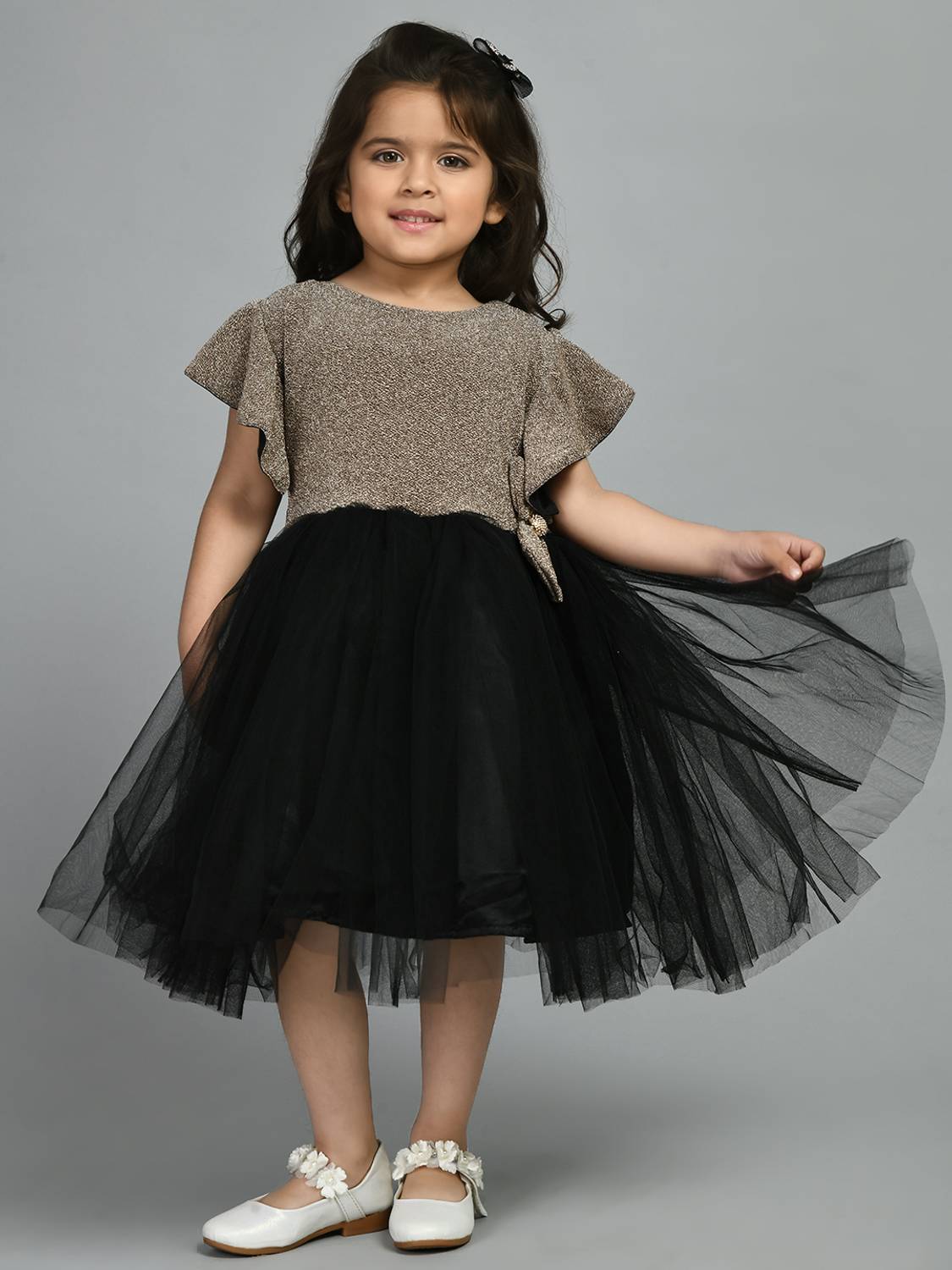 Bella Moda Girls Midi/Knee Length Party Dress