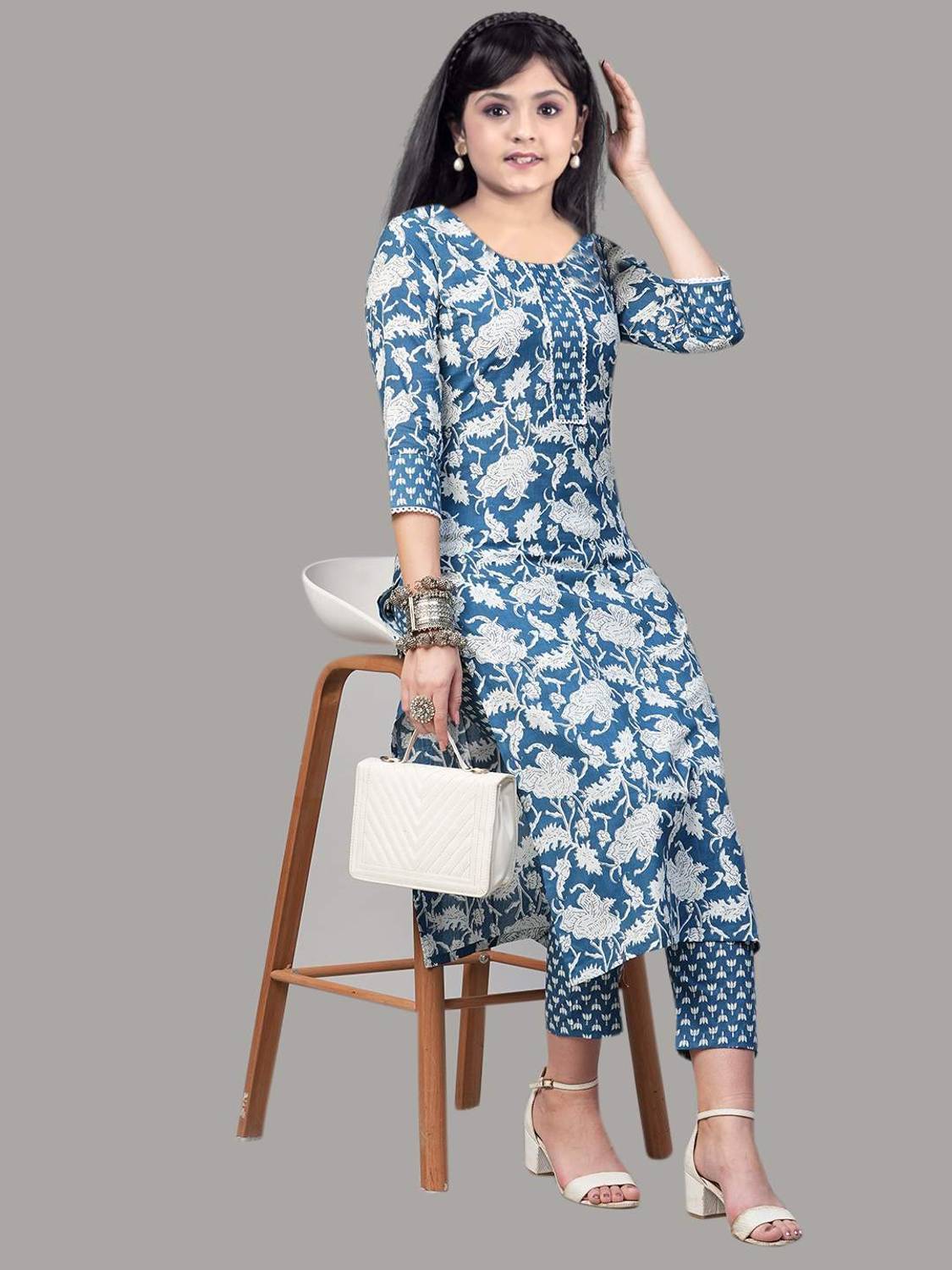Bholukart Girls Casual, Festive & Party, Formal, Wedding Kurta and Pyjama Set