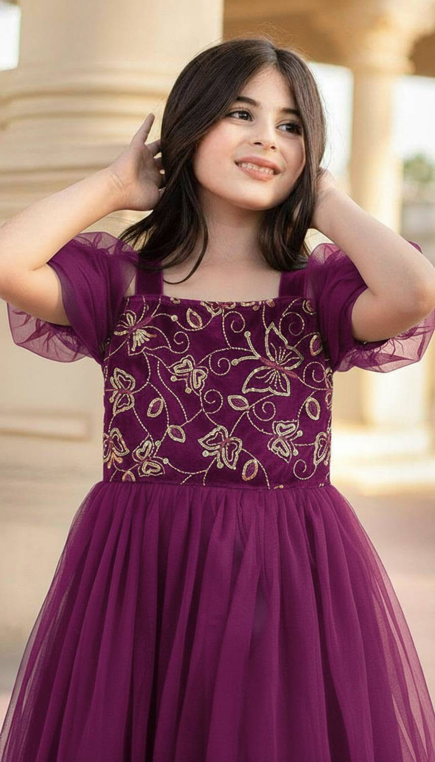 kidzy Girls Maxi Festive Dress - Image 3