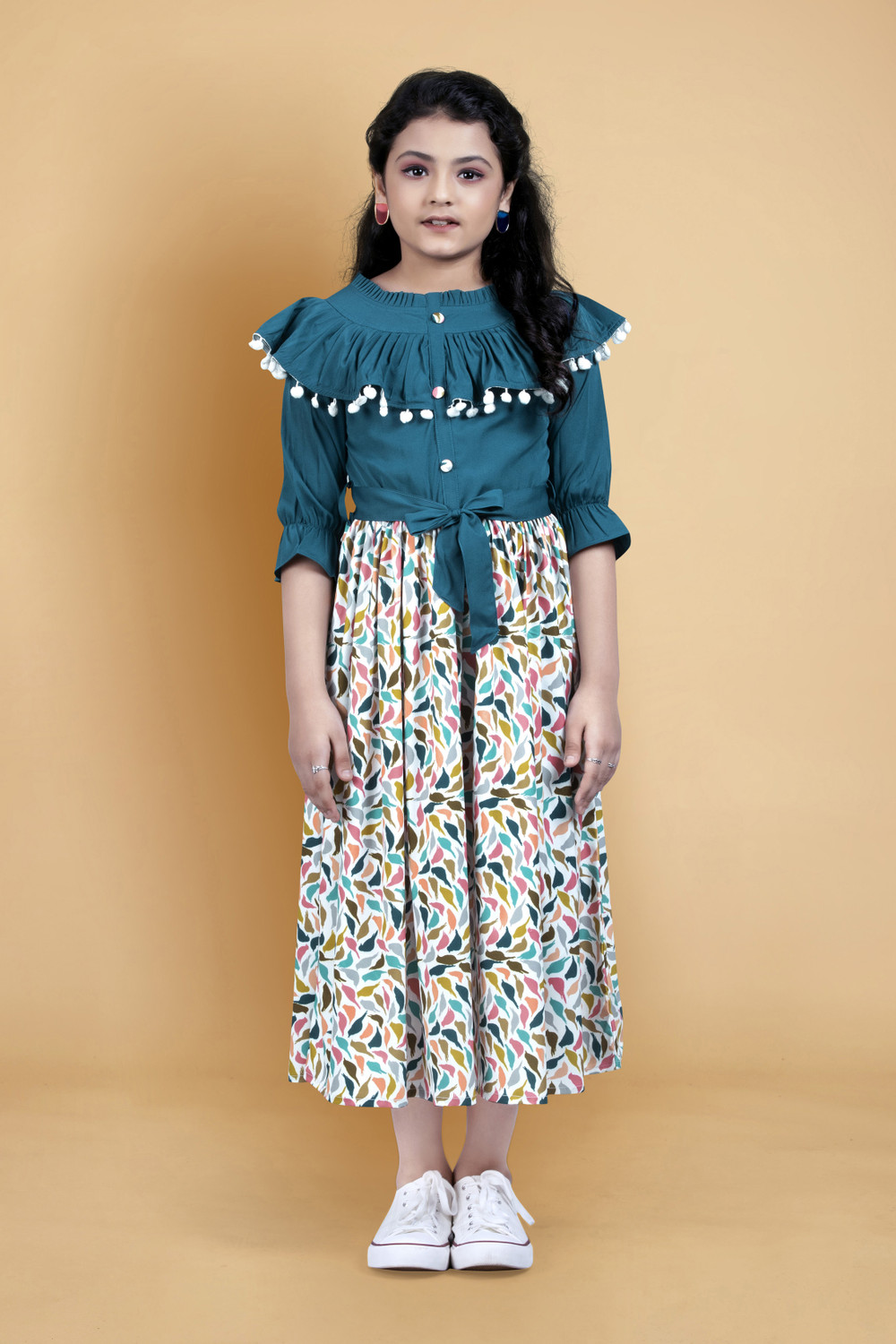 Image of Fashion Dream Girls Calf Length Casual Dress