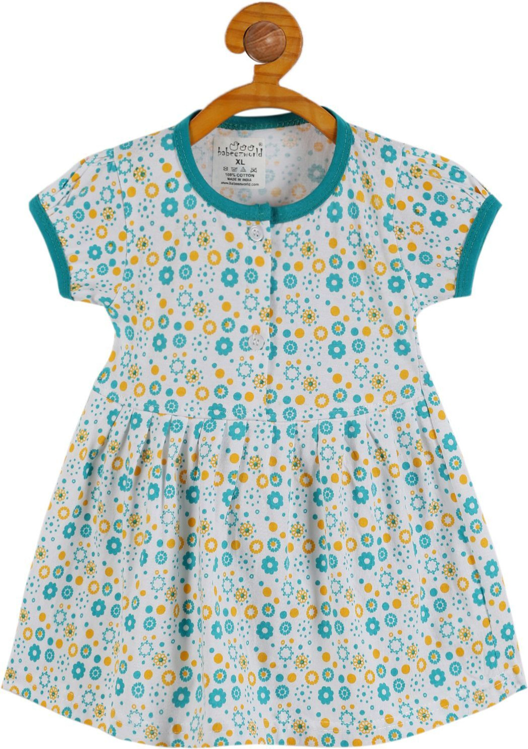 Image of babeezworld Baby Girls Midi /Knee Length Casual Dress