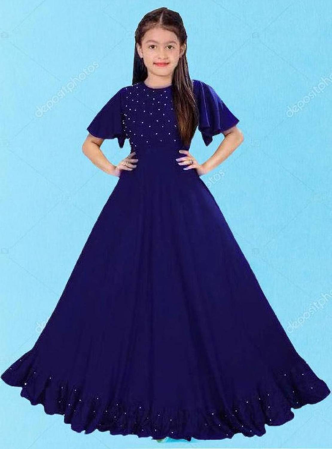 4JSTAR Girls Maxi/Full Length Festive/Wedding Dress