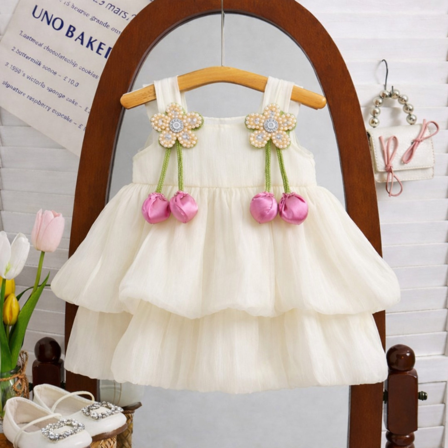 Image of MYTEX FASHION Indi Girls Below Knee Party Dress