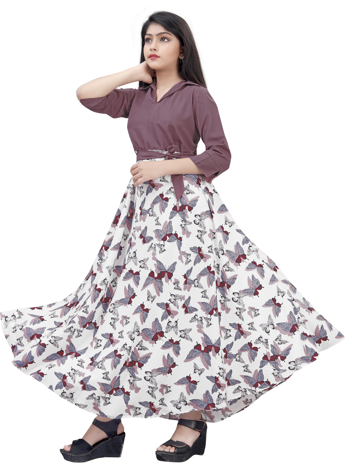 Image of Meraki Fab Girls Maxi /Full Length Casual Dress