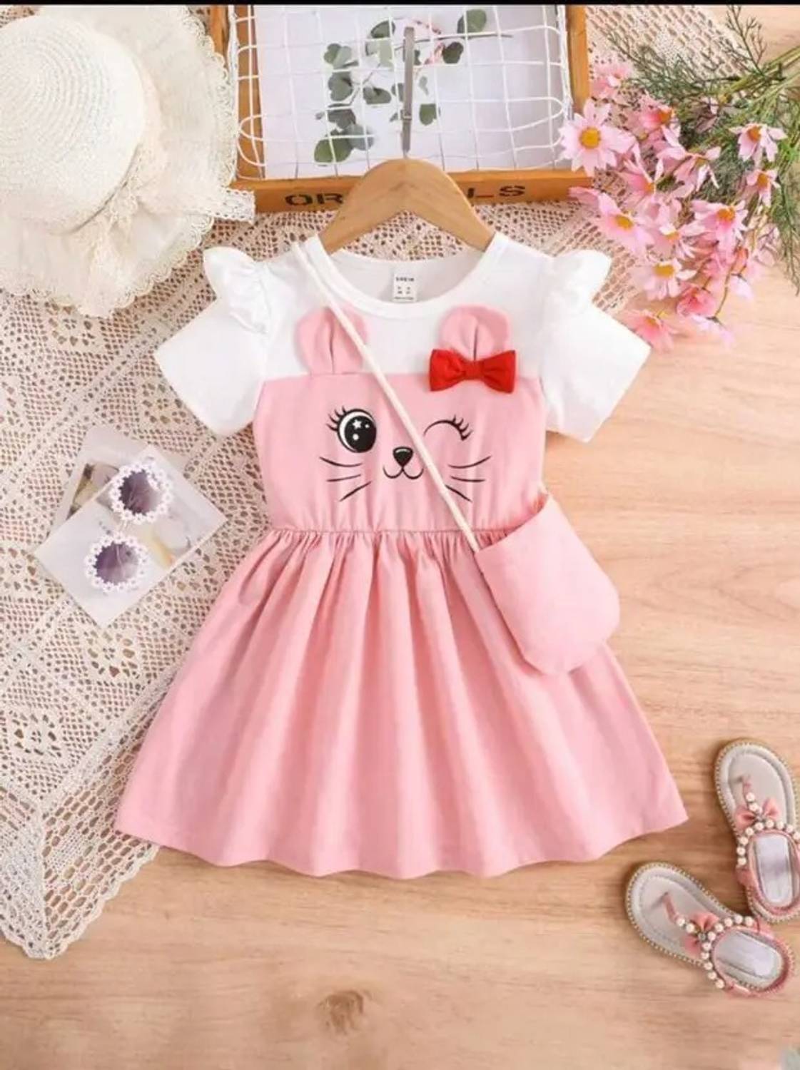 andmary Mimi girls set mini dress gray andmary Mimi girls set mini