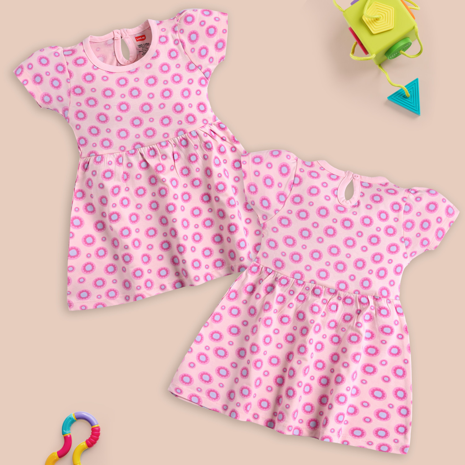 Image of LuvLap Baby Girls Midi /Knee Length Casual Dress