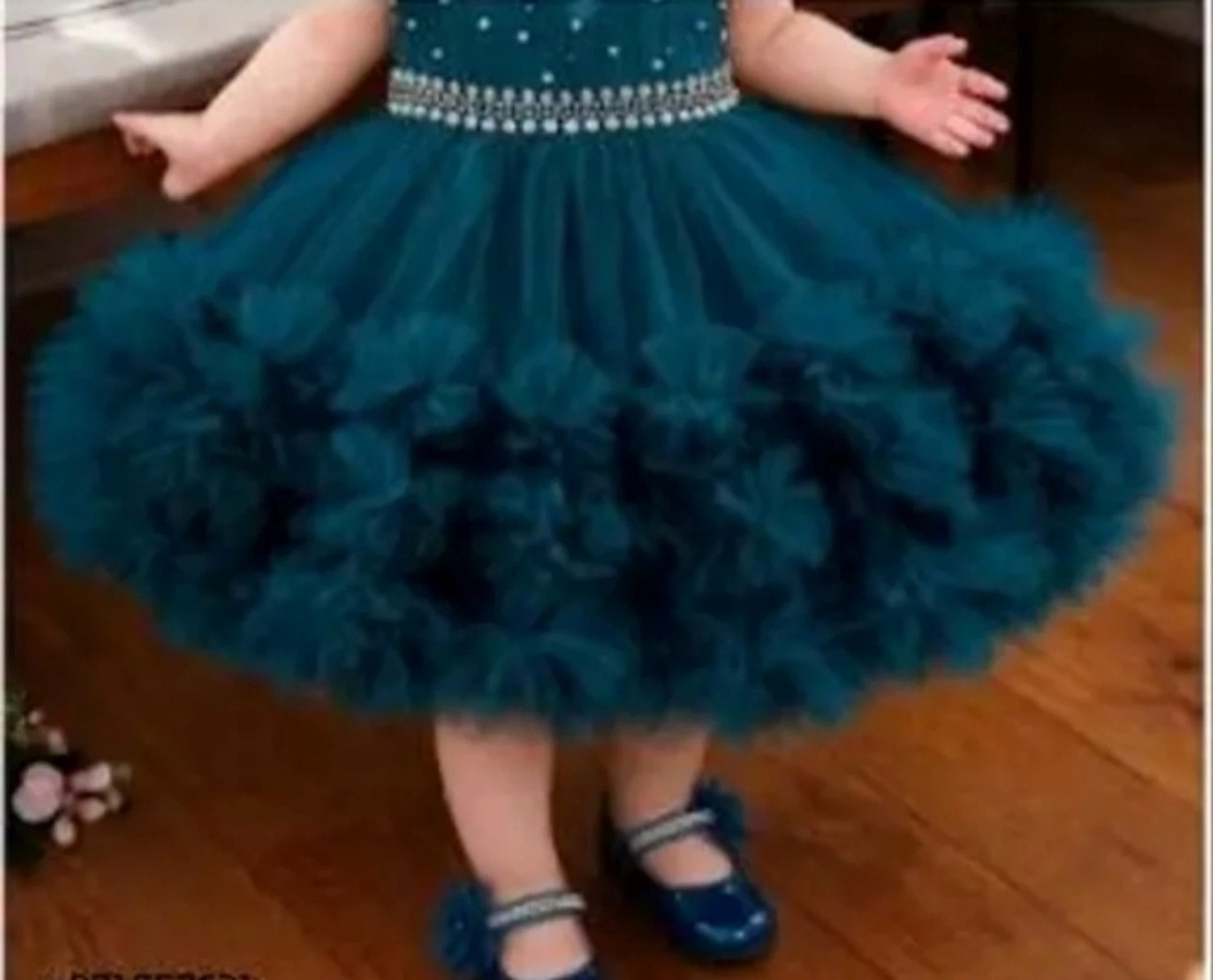Image of JM LASKAR FASHION Baby Girls Below Knee Party Dress