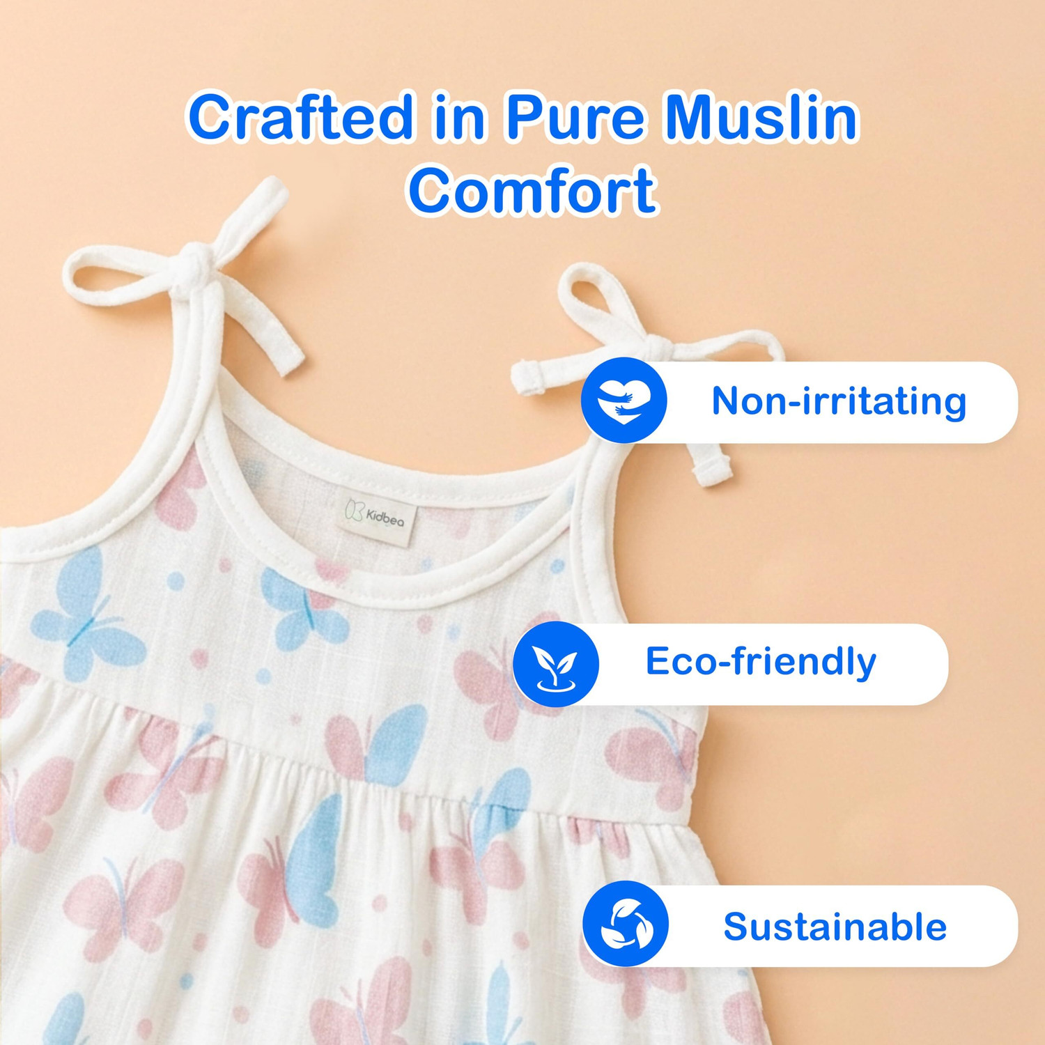 Image of Kidbea Indi Baby Girls Midi /Knee Length Casual Dress