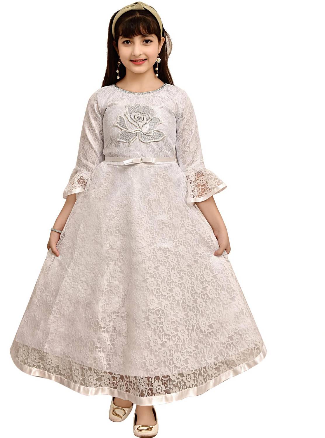 PRENA FASHION Girls Maxi/Full Length Party Dress