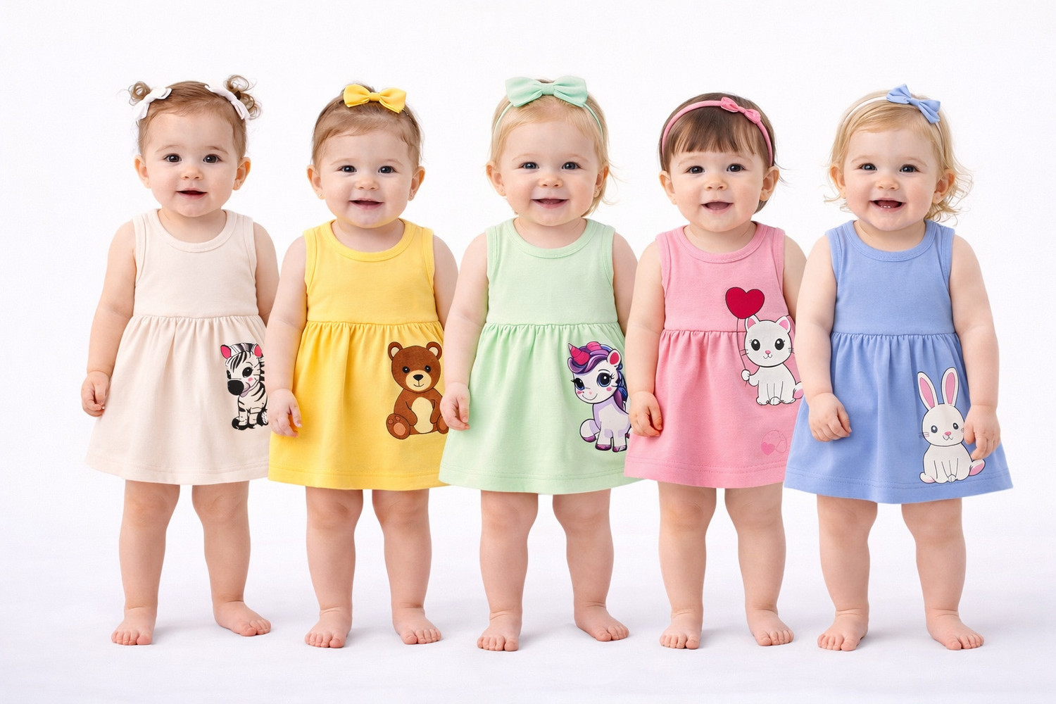 Image of MEGNAM Baby Girls Above Knee Casual Dress