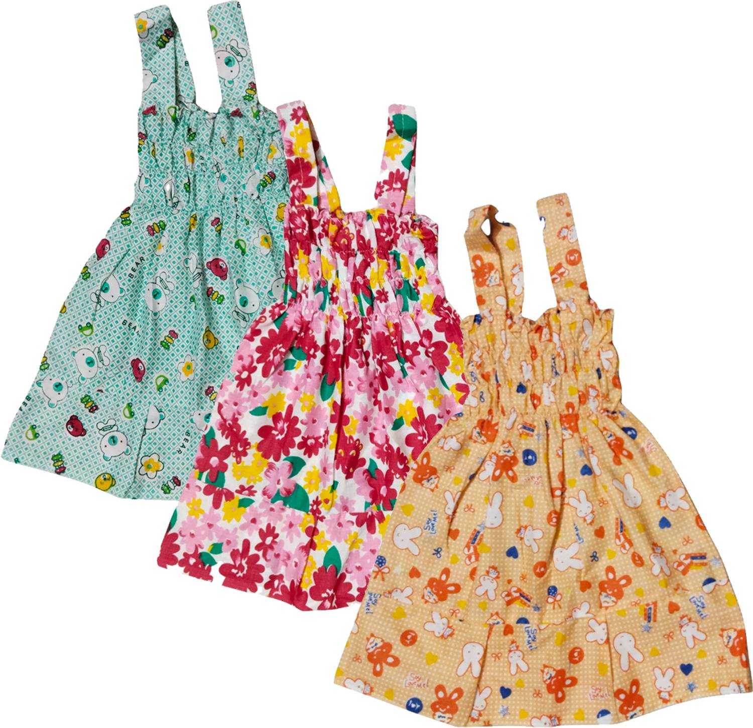 AMNOUR Baby Girls Midi/Knee Length Casual Dress