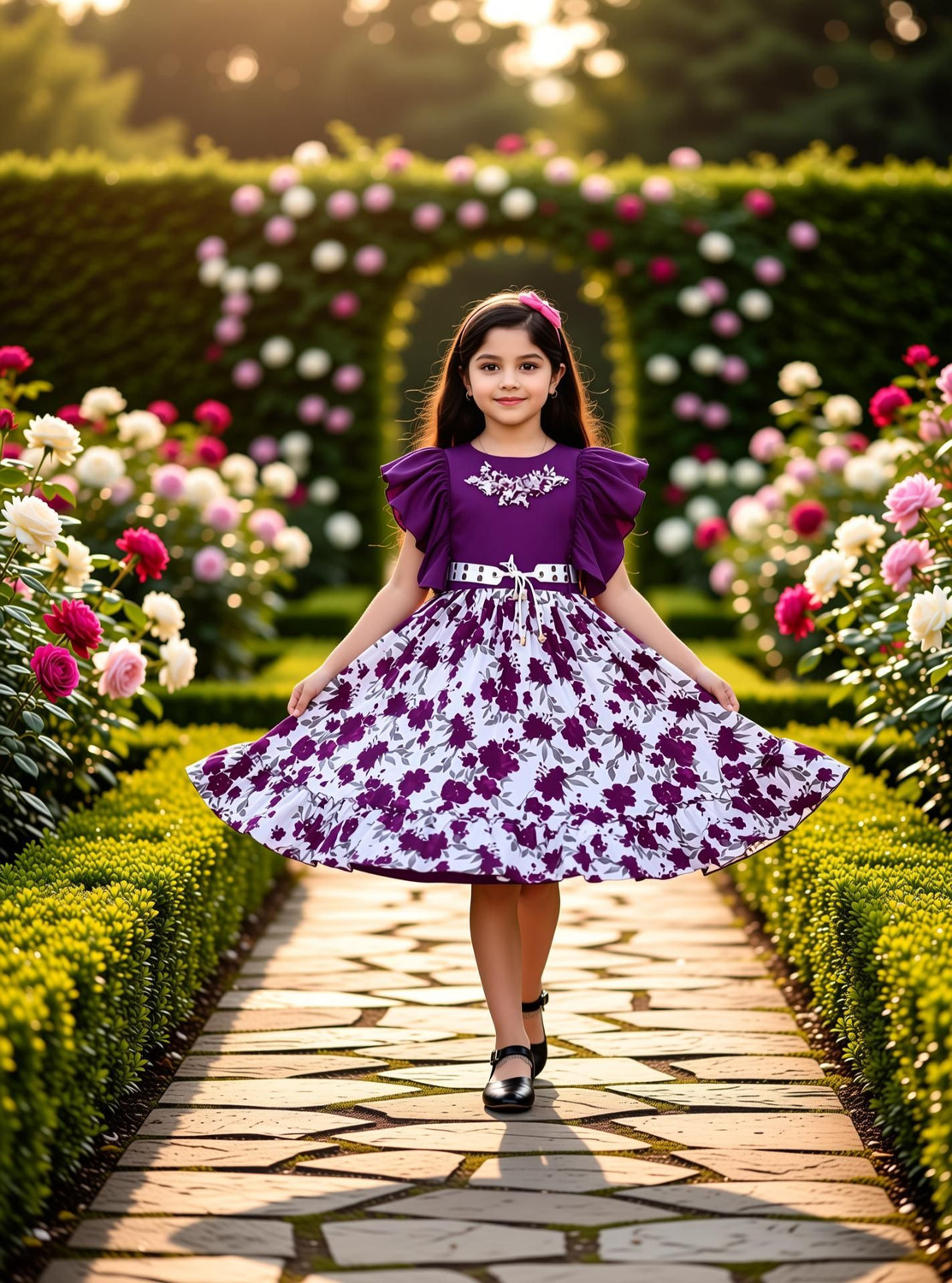 Image of befab enterprise Indi Girls Midi /Knee Length Casual Dress