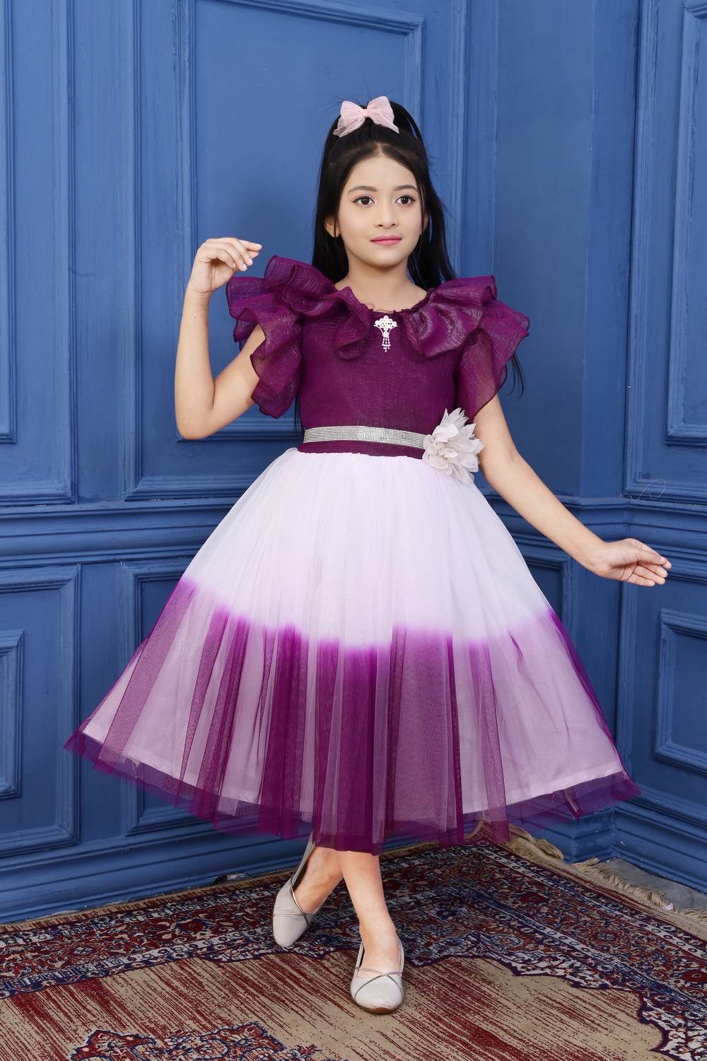 newsifa Girls Midi/Knee Length Party Dress Price in India - Buy newsifa  Girls Midi/Knee Length Party Dress online at Flipkart.com