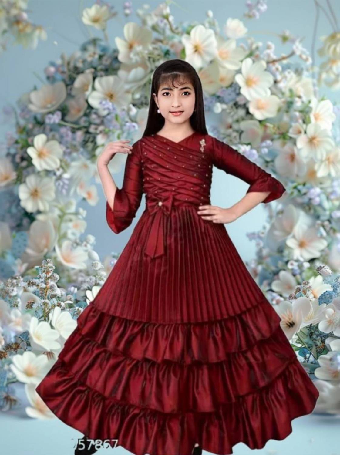 PRENA FASHION Girls Maxi/Full Length Party Dress