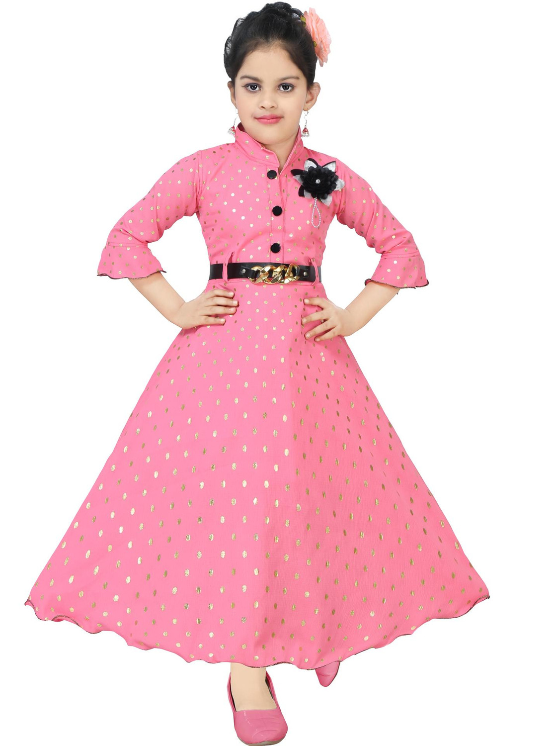 Image of JEBA COLLECTION Girls Maxi /Full Length Casual Dress