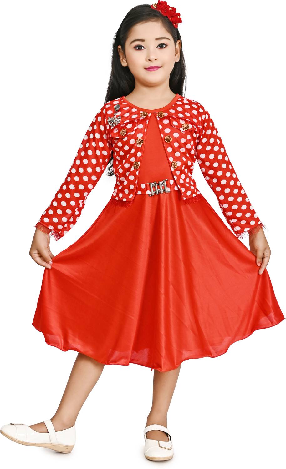 carrydreams lifestyle Girls Calf Length Casual Dress