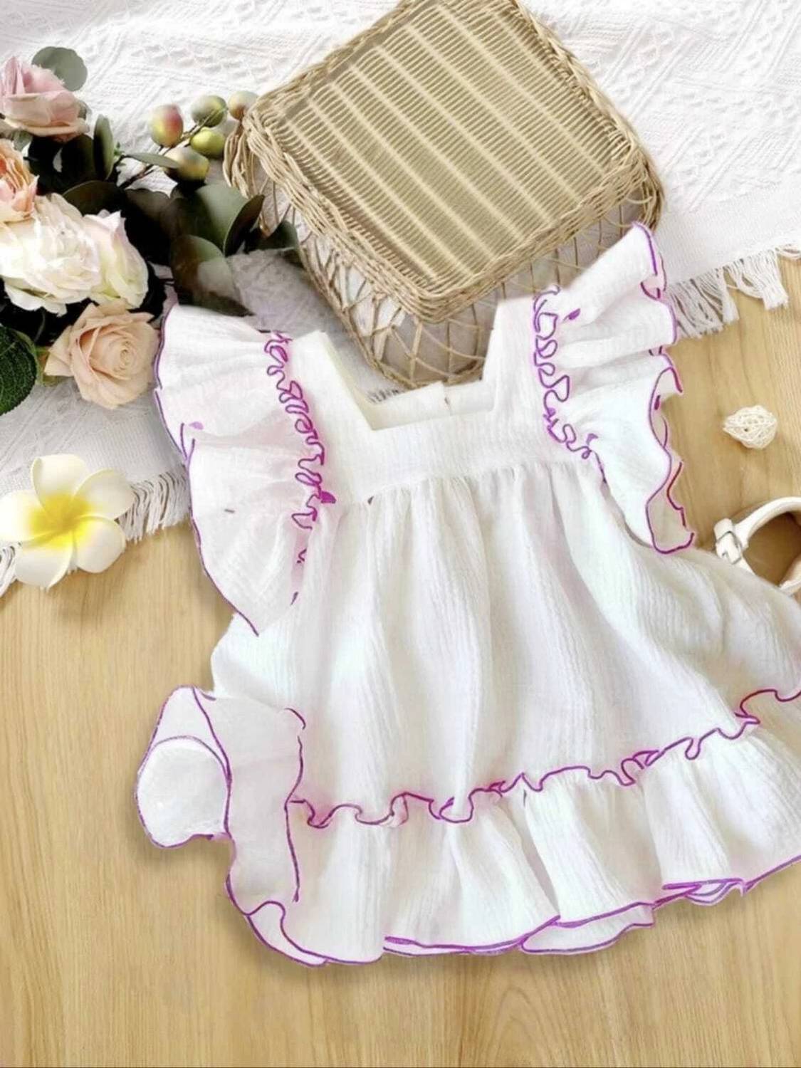STYLED CREATION Girls Midi/Knee Length Casual Dress