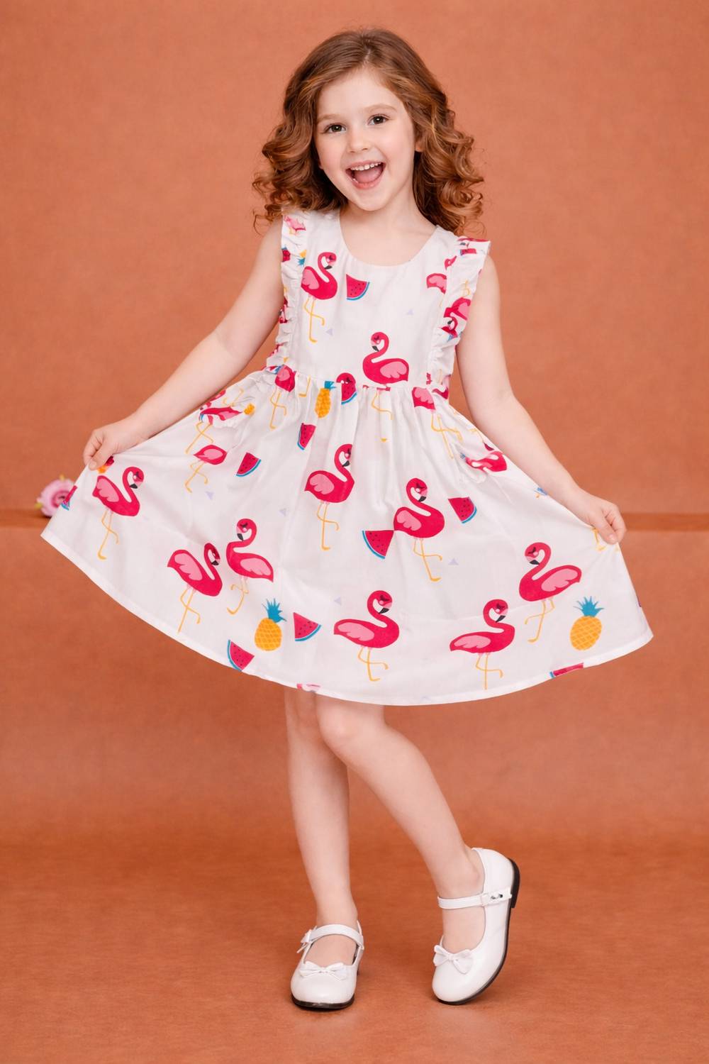 AKDYUG Indi Girls Midi/Knee Length Casual Dress