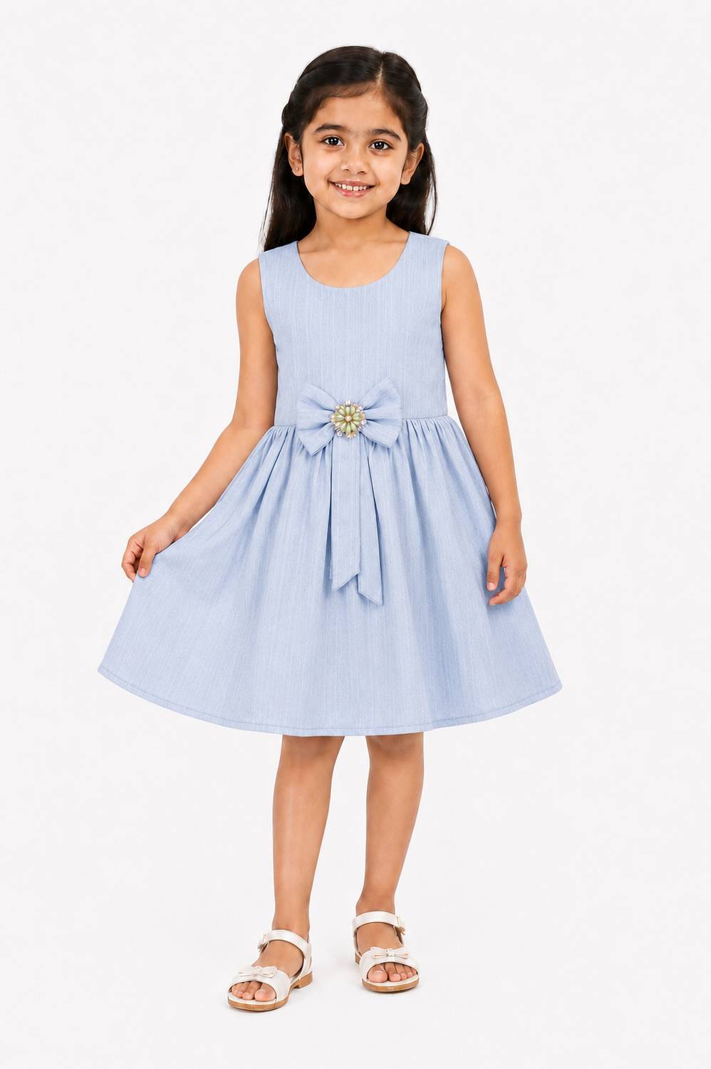 AKD FASHION Indi Girls Midi/Knee Length Casual Dress