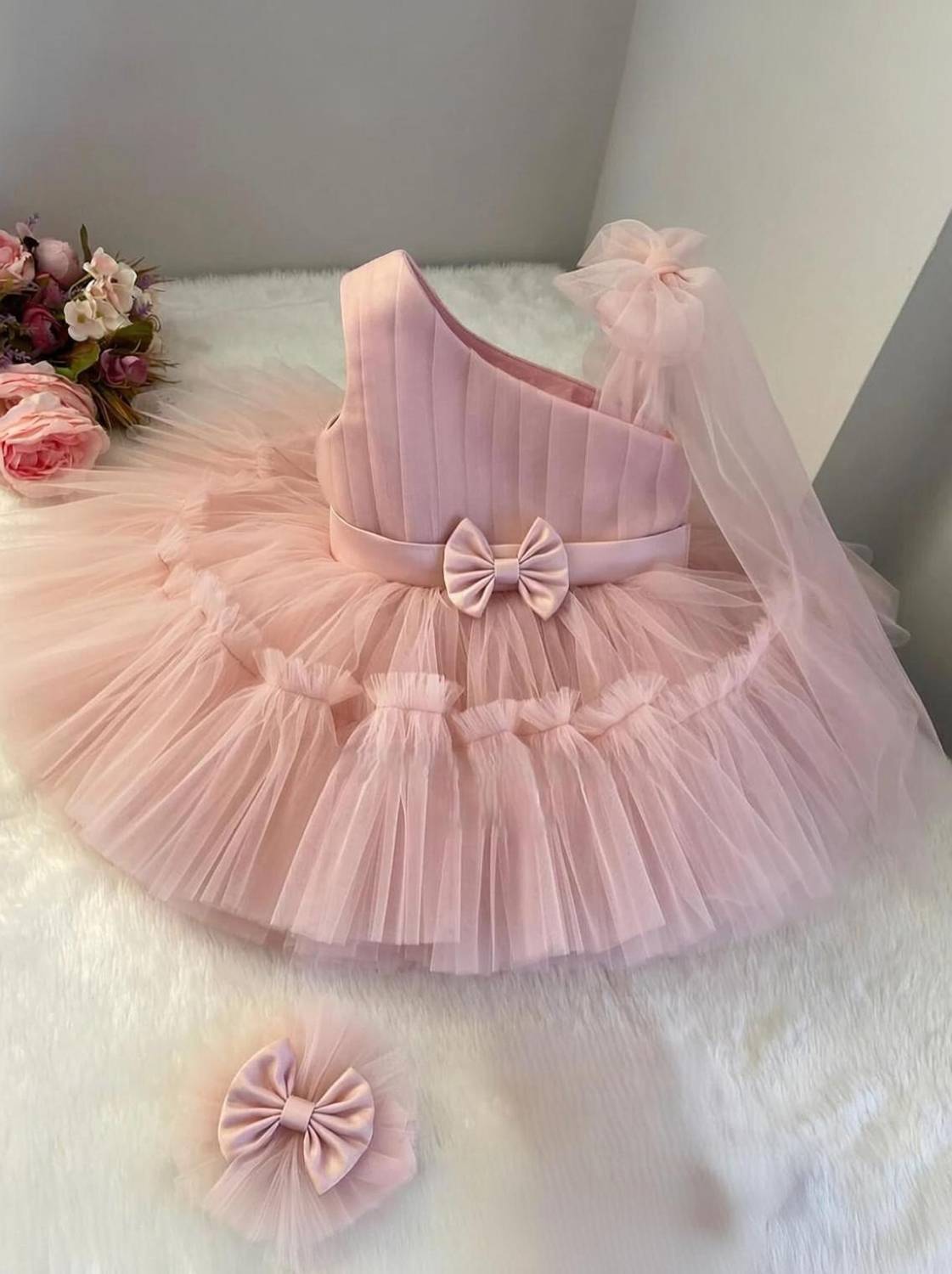 ABLaskar Indi Baby Girls Calf Length Casual Dress