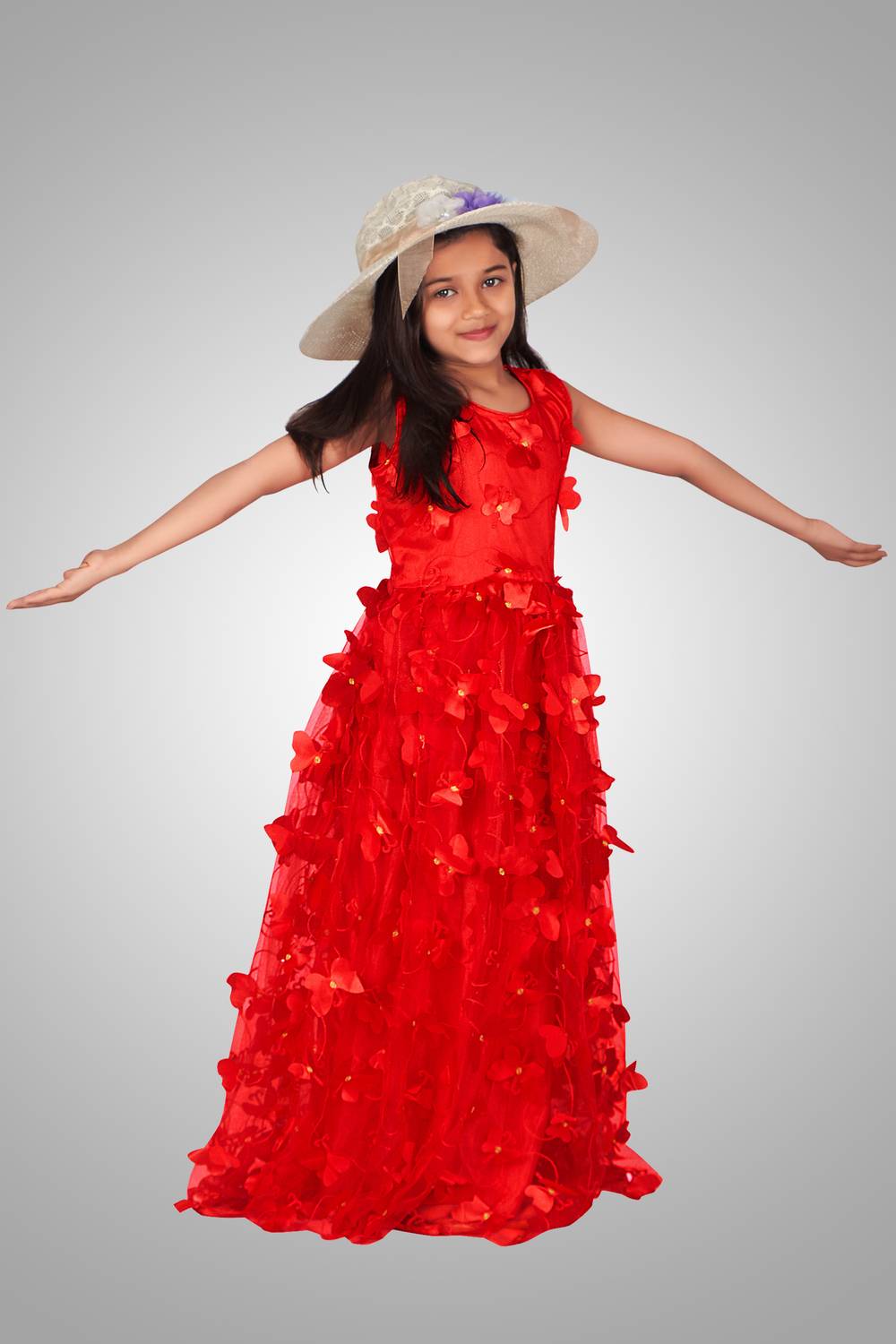 3Buddy Fashion Indi Girls Maxi/Full Length Party Dress