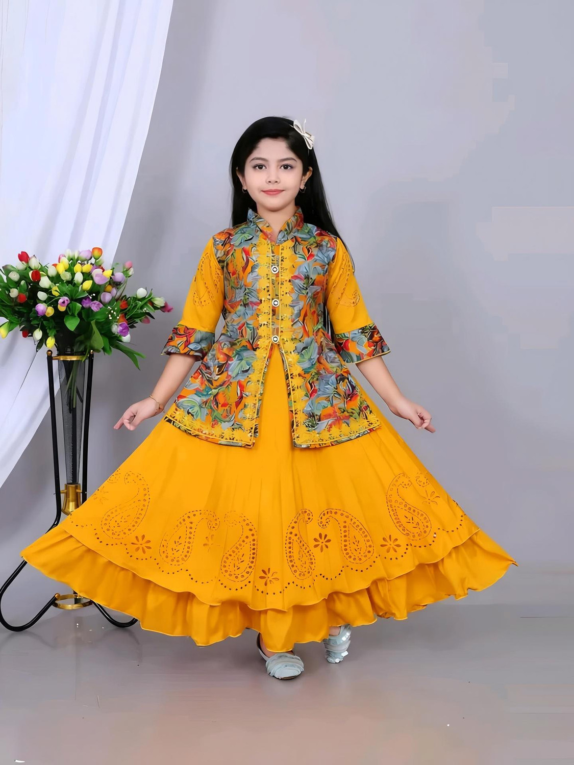Image of A Asma dresses Indi Girls Maxi /Full Length Casual Dress