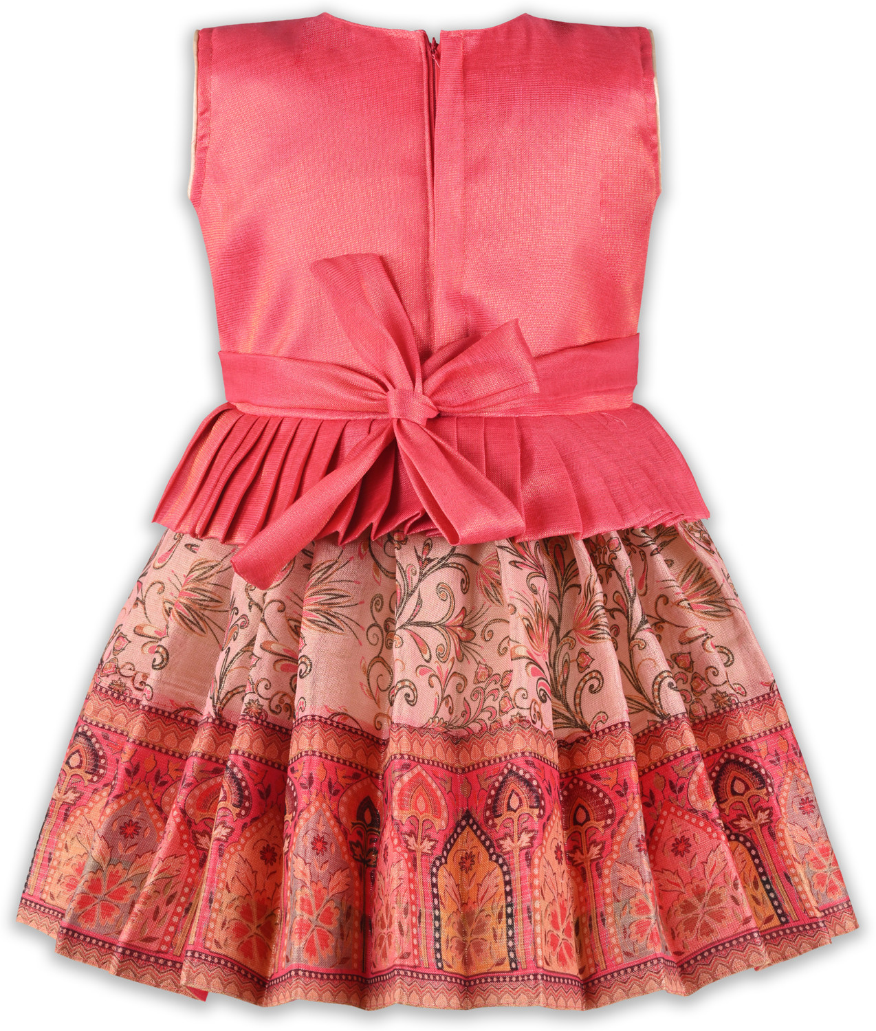 Image of Wishkaro Girls Midi /Knee Length Festive /Wedding Dress