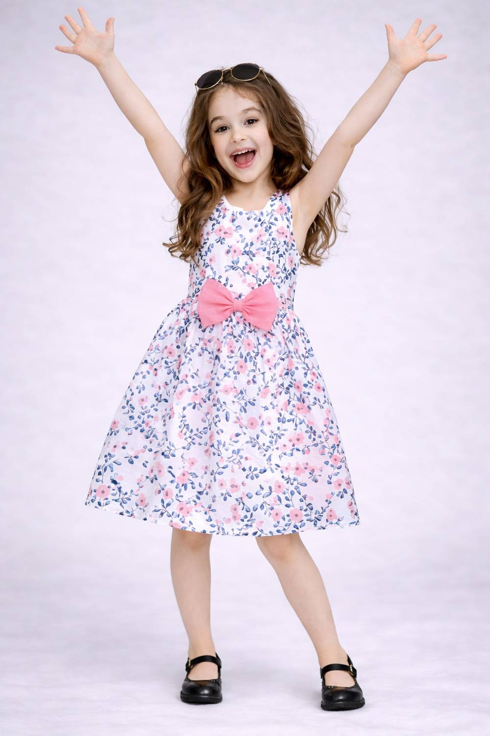 AKDYUG Indi Girls Midi/Knee Length Casual Dress