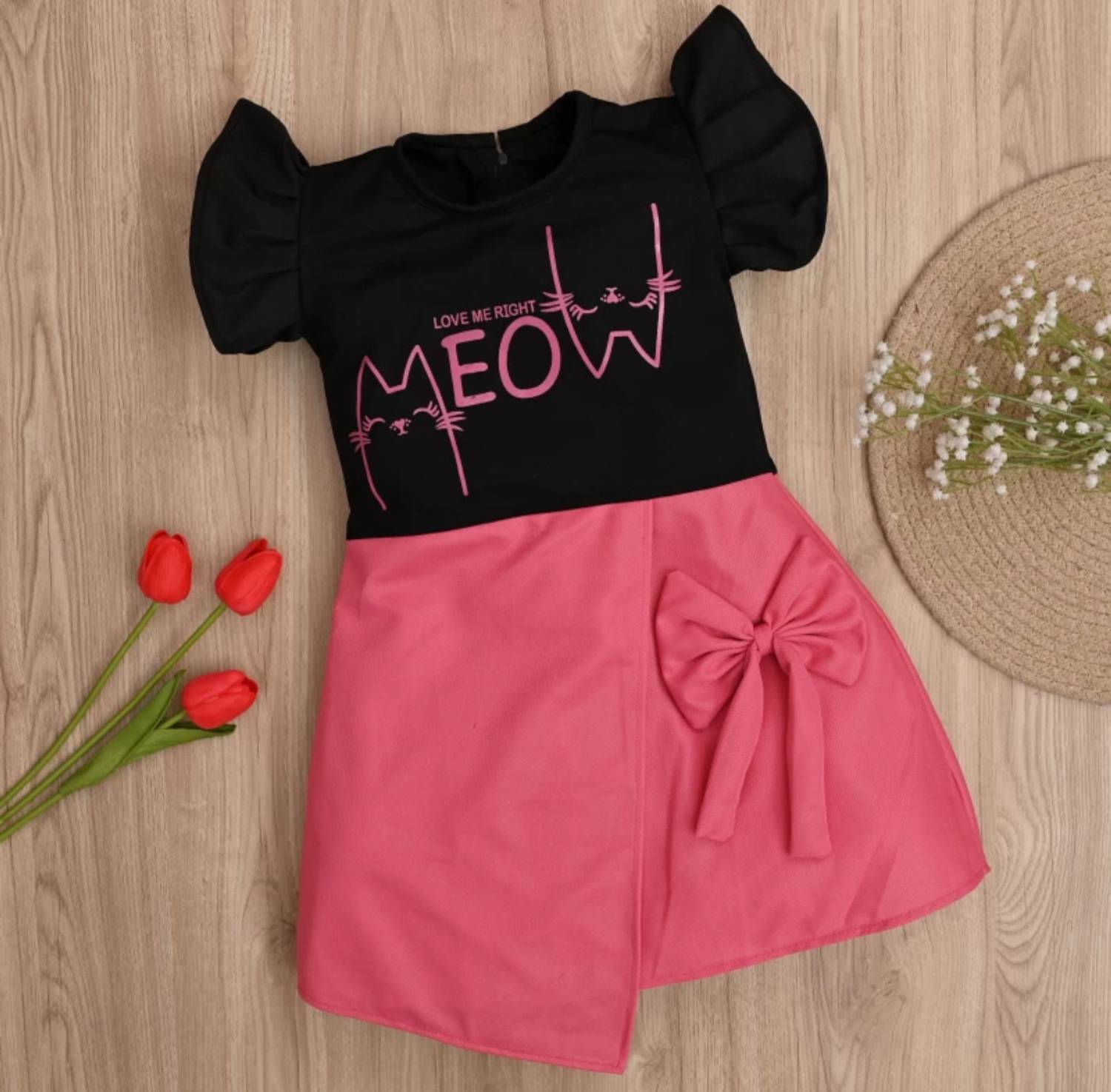 Elegant Attire Baby Girls Midi/Knee Length Casual Dress