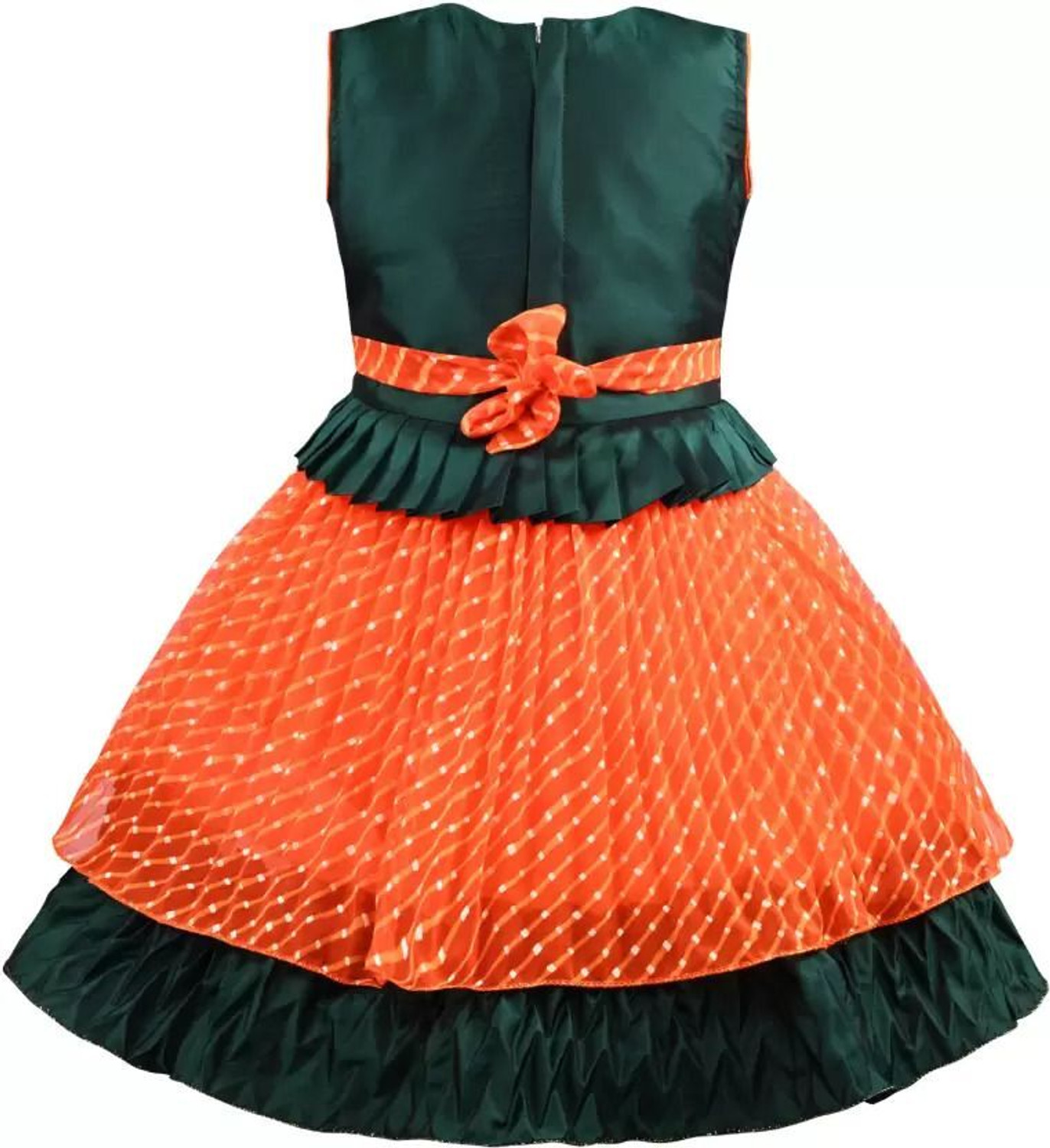 Image of Wishkaro Girls Midi /Knee Length Festive /Wedding Dress