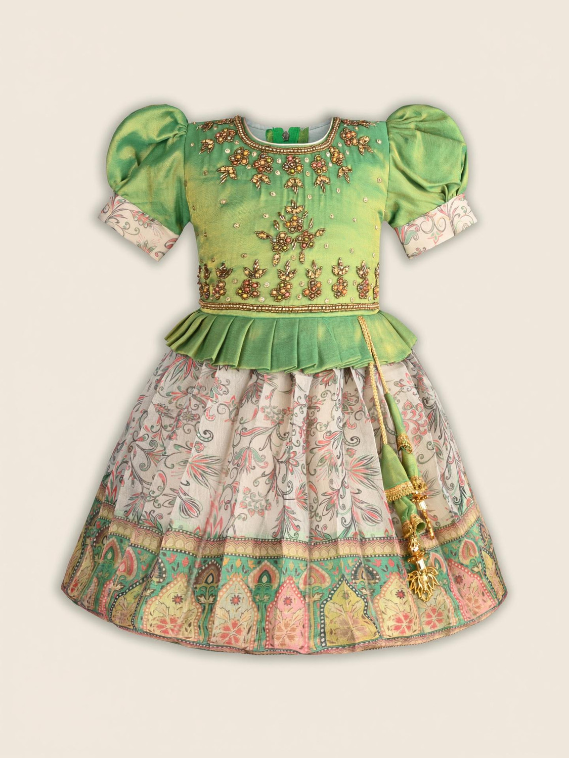 Image of Wishkaro Girls Midi /Knee Length Festive /Wedding Dress