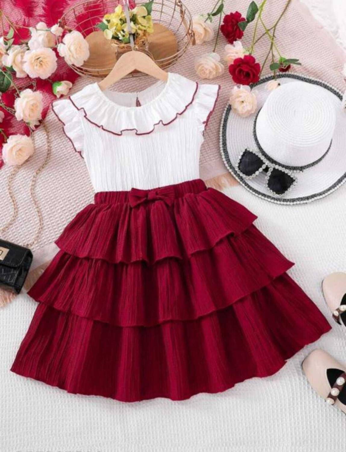 RRTEXTILE Baby Girls Midi/Knee Length Casual Dress