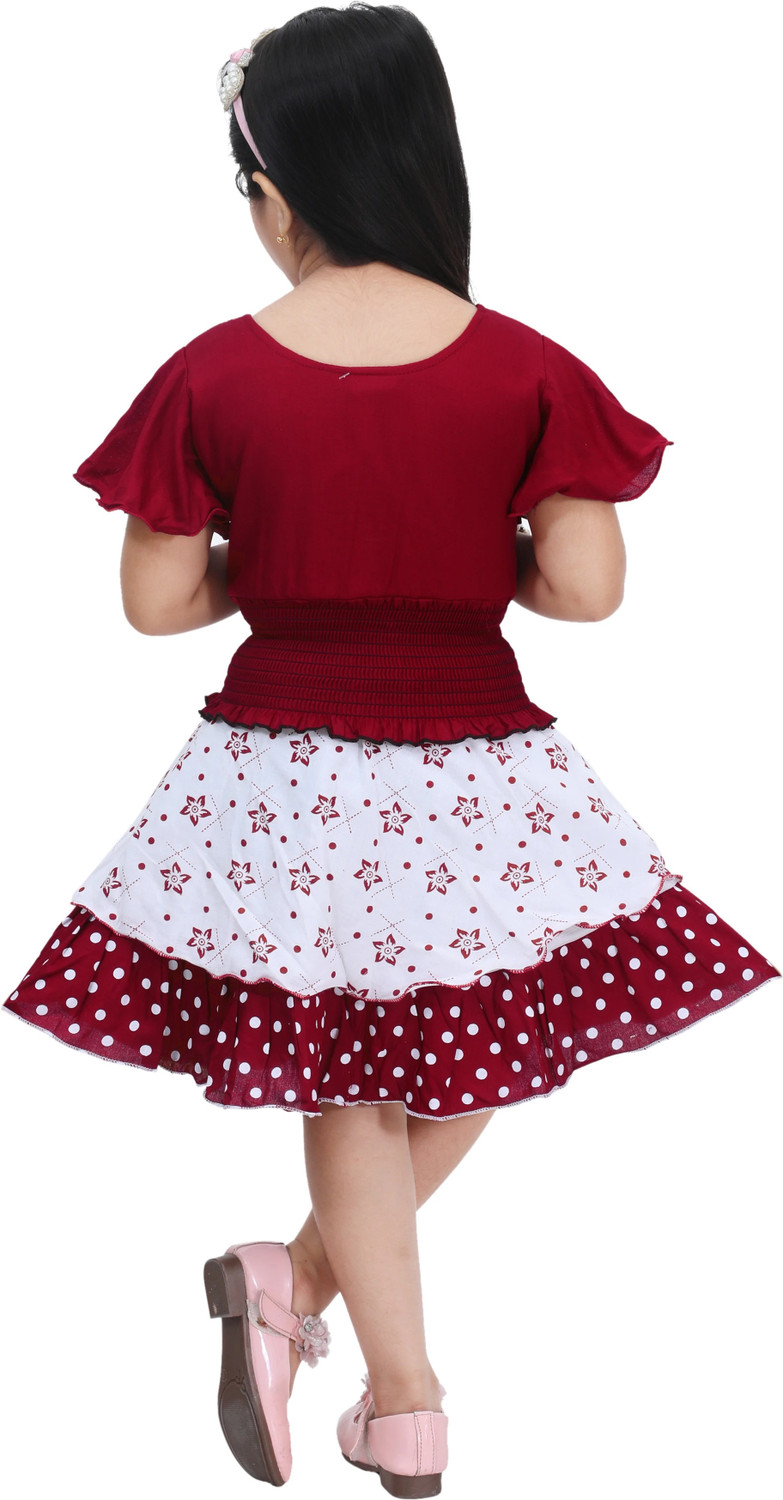 Image of Nazrana Girls Midi /Knee Length Casual Dress