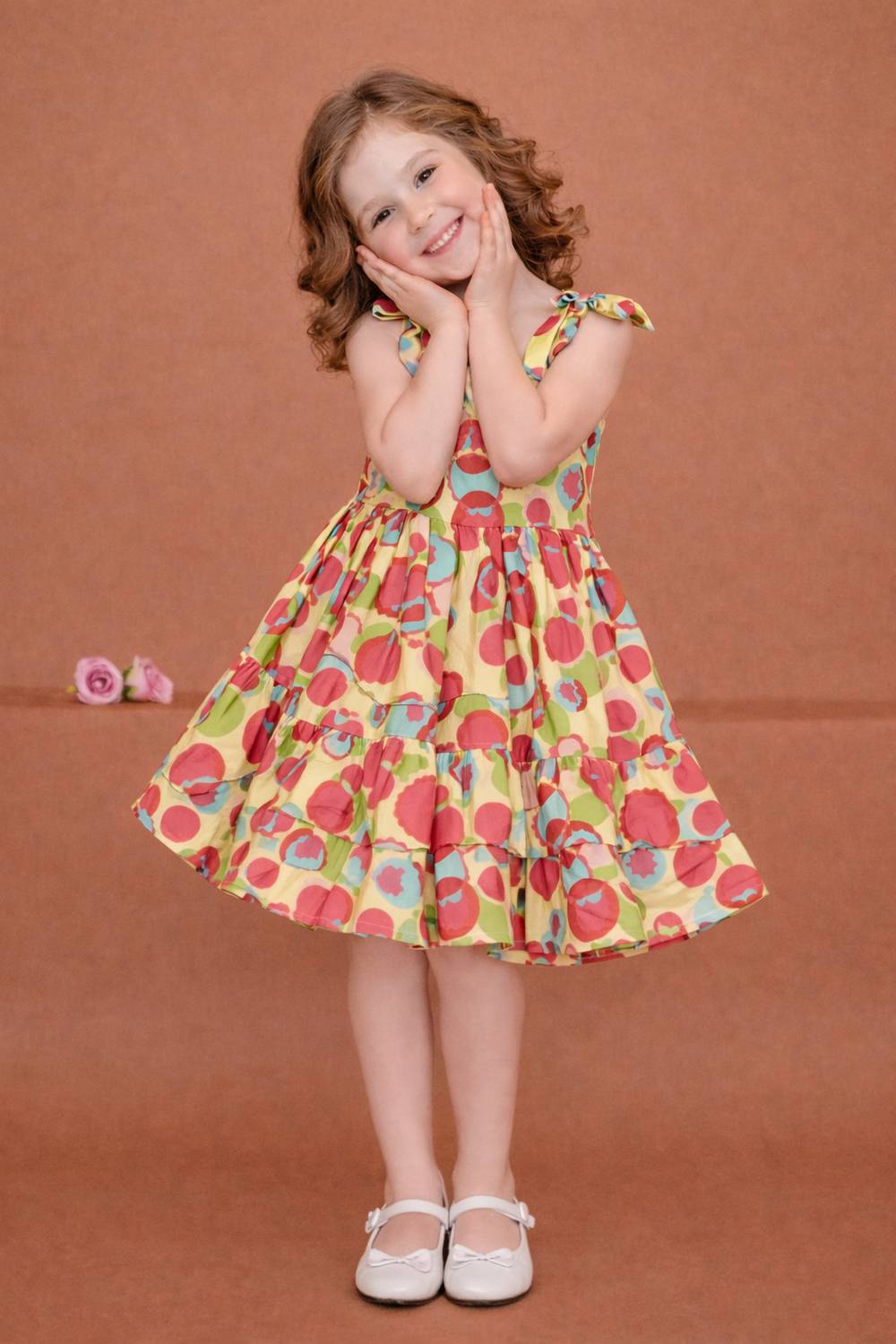 AKD FASHION Indi Girls Midi/Knee Length Casual Dress