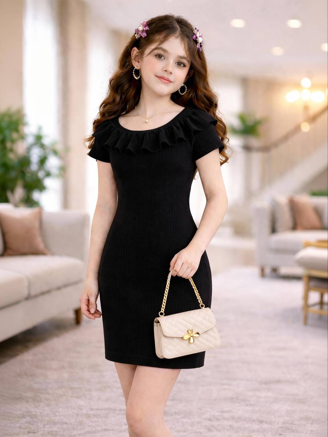 ASU Girls Above Knee Casual Dress