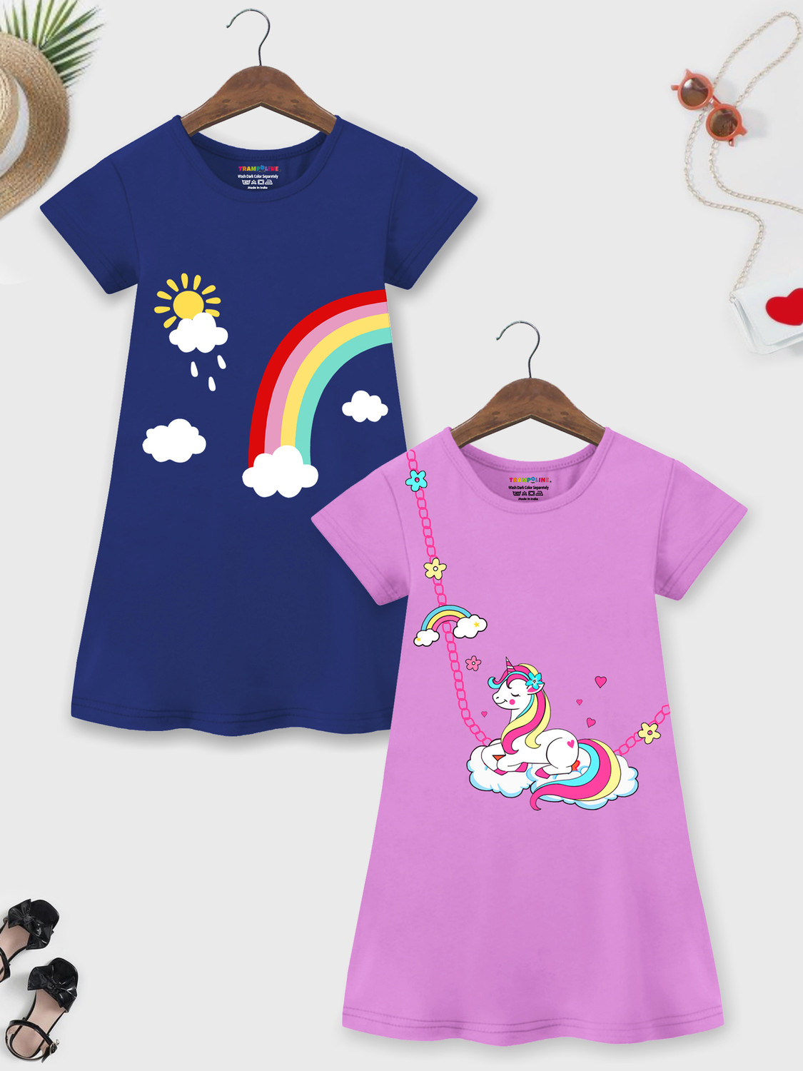 Image of Trampoline Indi Girls Midi /Knee Length Casual Dress